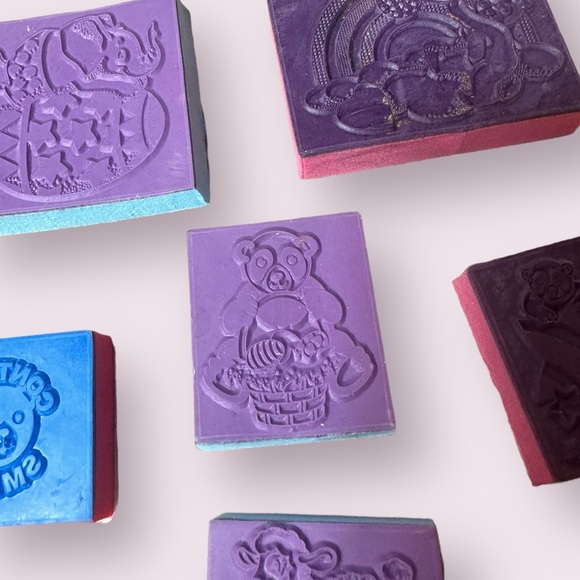 Lisa Frank Vintage Foam Stamps Set Of 30 Card Making Scrapbooking Junk Journals - Picture 14 of 14